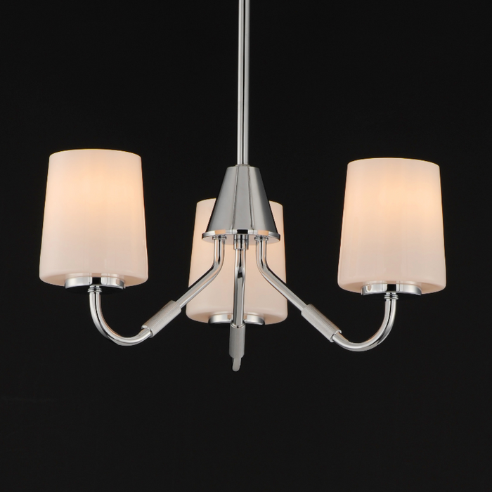 Maxim 12695 Durham 3-lt 19" Chandelier - Polished Chrome