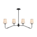Maxim 12697 Durham 4-lt 39" Linear Pendant - Black