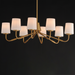 Maxim 12698 Durham 8-lt 34" Chandelier - Natural Aged Brass