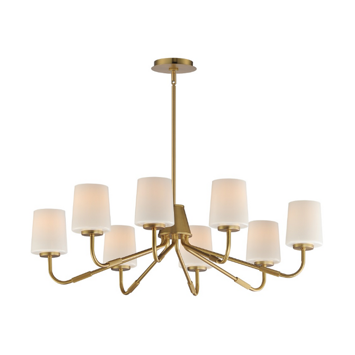 Maxim 12698 Durham 8-lt 34" Chandelier - Natural Aged Brass