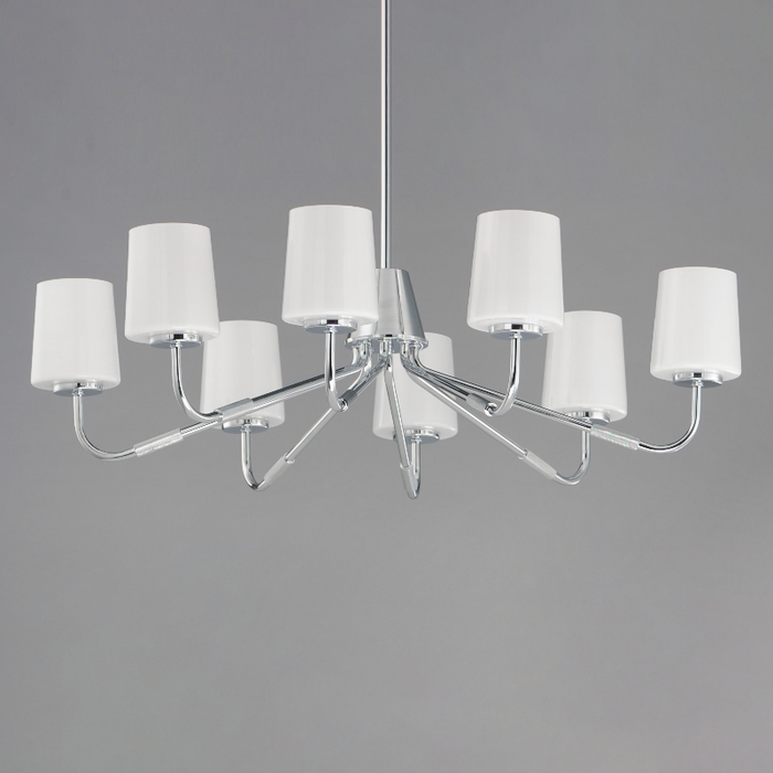 Maxim 12698 Durham 8-lt 34" Chandelier - Polished Chrome
