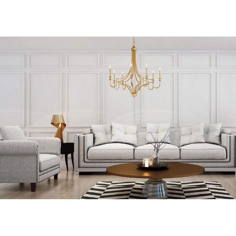 Maxim 12788 Normandy 8-lt 34" Chandelier