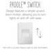 Adorne ASPD1532 15A Paddle Switch with Microban, 277V