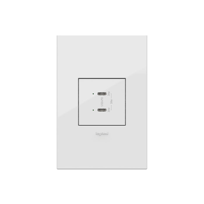 Adorne ARUSB30PD Ultra-Fast Plus Power Delivery USB Type-C/C Outlet Module