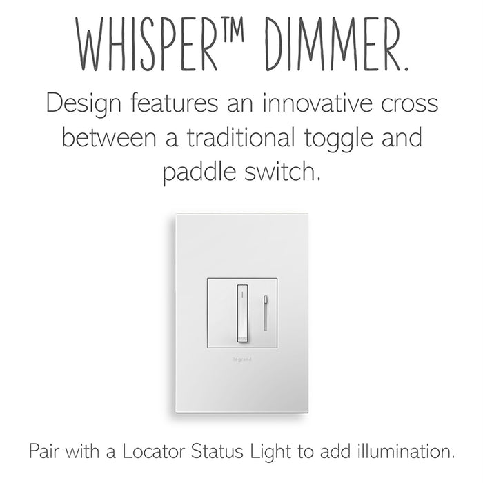 Adorne ADWR703TU Whisper Tru-Universal Dimmer with Microban