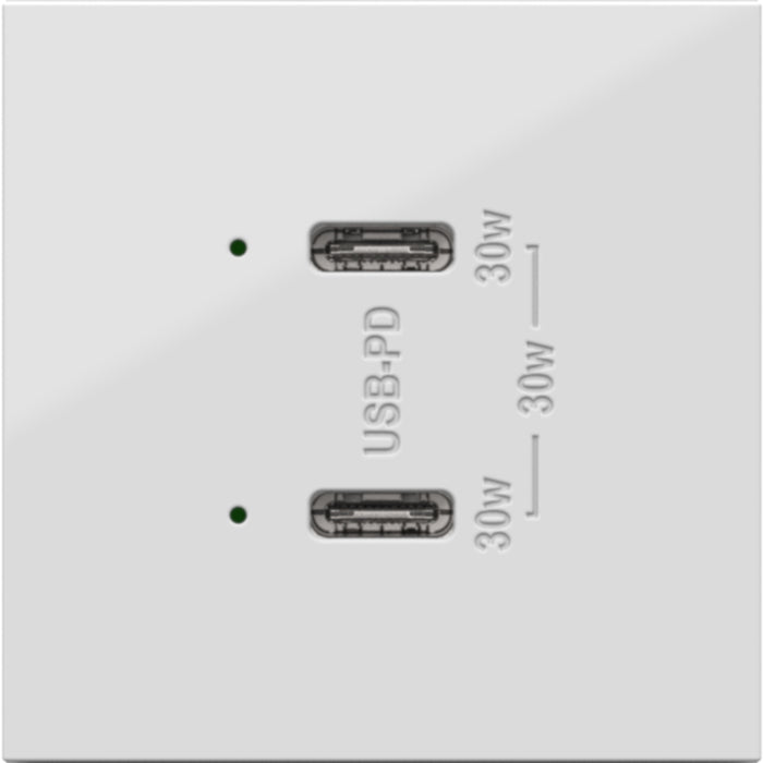 Adorne ARUSB30PD Ultra-Fast Plus Power Delivery USB Type-C/C Outlet Module