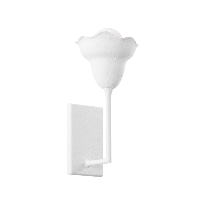Hudson Valley 1281 Alora 1-lt 15" Tall Wall Sconce - White Plaster