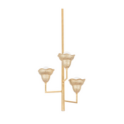 Hudson Valley 1283 Alora 3-lt 20" Chandelier - Vintage Gold Leaf/Gilded Ivory