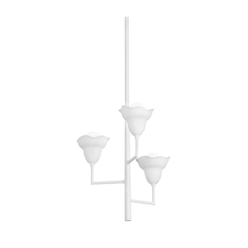 Hudson Valley 1283 Alora 3-lt 20" Chandelier - White Plaster