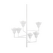 Hudson Valley 1286 Alora 6-lt 32" Chandelier - White Plaster