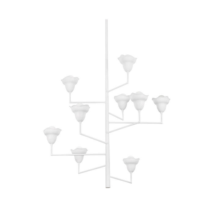 Hudson Valley 1289 Alora 9-lt 44" Chandelier - White Plaster