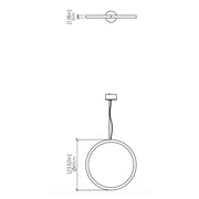 Accord 1294 Frame 1-lt 24" LED Pendant