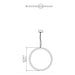 Accord 1295 Frame 1-lt 28" LED Pendant