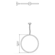 Accord 1296 Frame 1-lt 32" LED Pendant