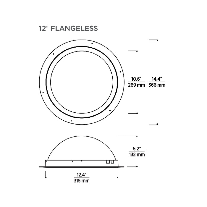 Reflections 12" LED Remodel Indirect Downlight, Flangeless