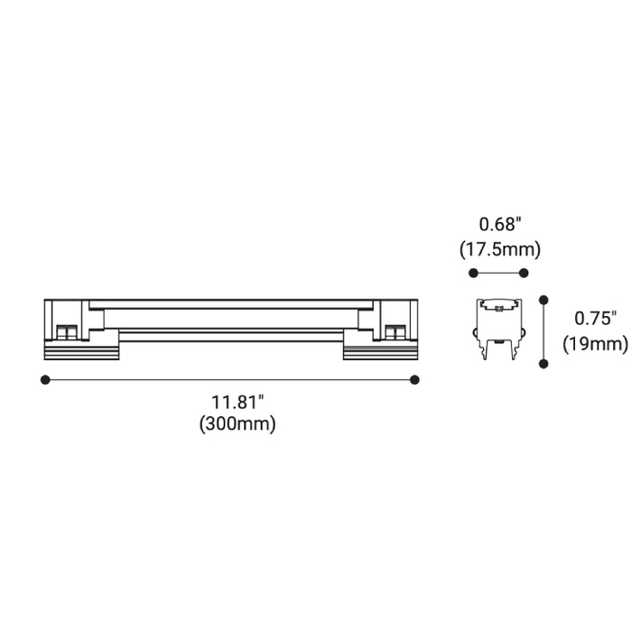 Eurofase Mast 12" LED 24V Track System Lens