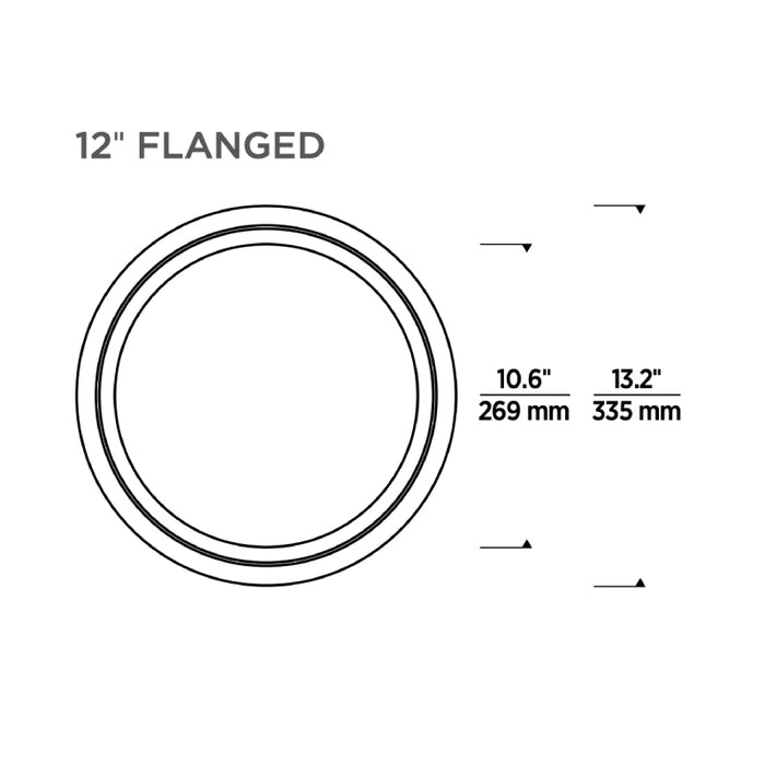 Reflections 12" Indirect Downlight Flanged Trim