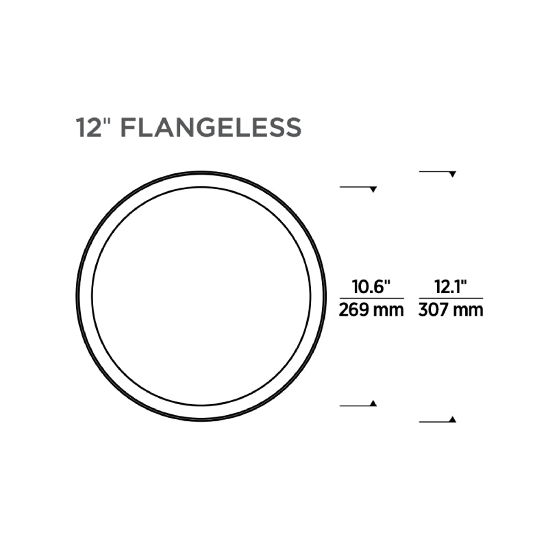 Reflections 12" Indirect Downlight Flangeless Trim