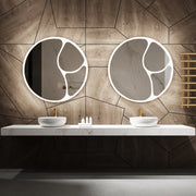 Paris Mirror Riven 40" x 40" LED Front-Lit Mirror, 3CCT Selectable