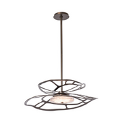 Hubbardton Forge 131001 Muse 1-lt 23" LED Pendant - Dark Smoke