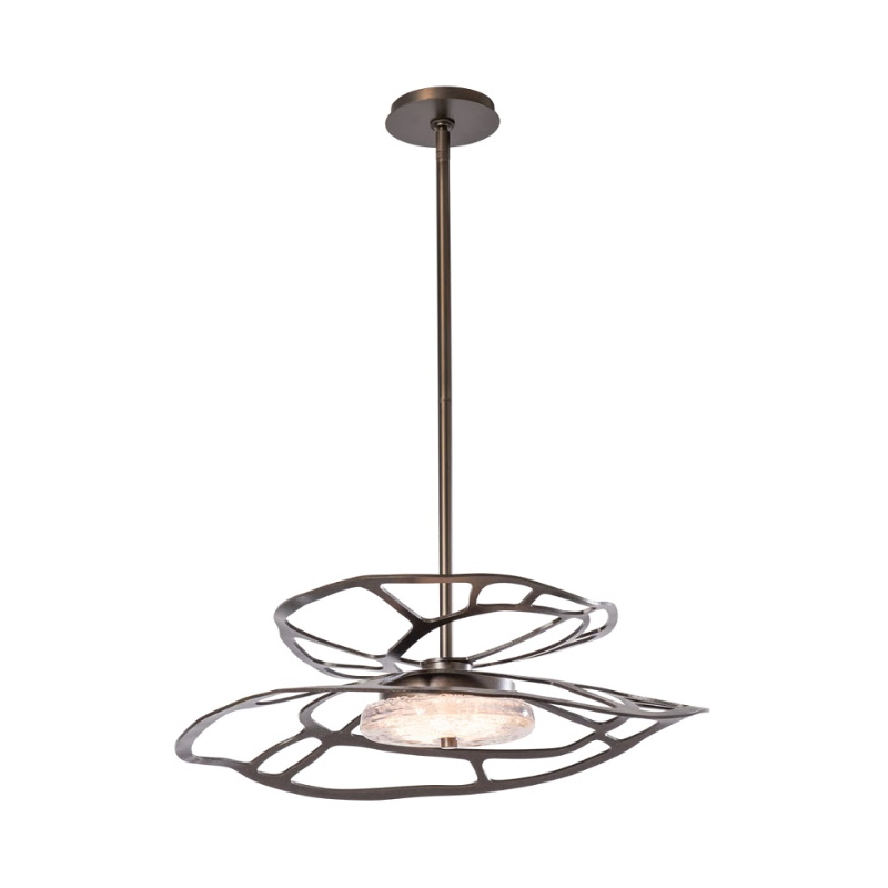 Hubbardton Forge 131001 Muse 1-lt 23" LED Pendant - Dark Smoke