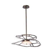 Hubbardton Forge 131001 Muse 1-lt 23" LED Pendant - Dark Smoke