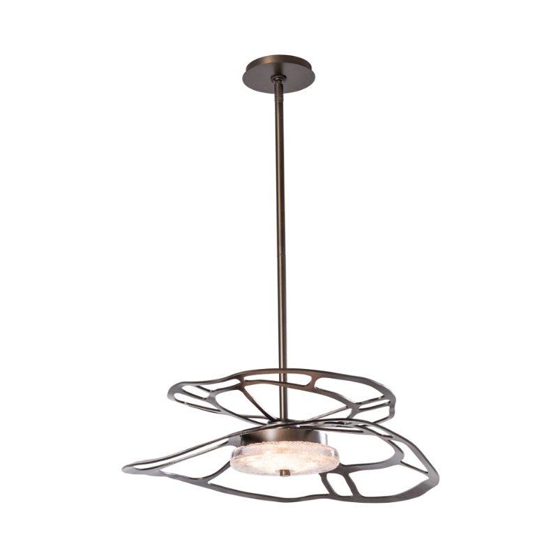 Hubbardton Forge 131001 Muse 1-lt 23" LED Pendant - Dark Smoke
