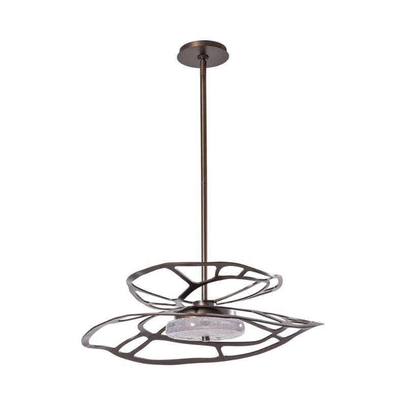 Hubbardton Forge 131001 Muse 1-lt 23" LED Pendant - Dark Smoke