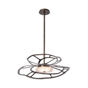 Hubbardton Forge 131001 Muse 1-lt 23" LED Pendant - Dark Smoke