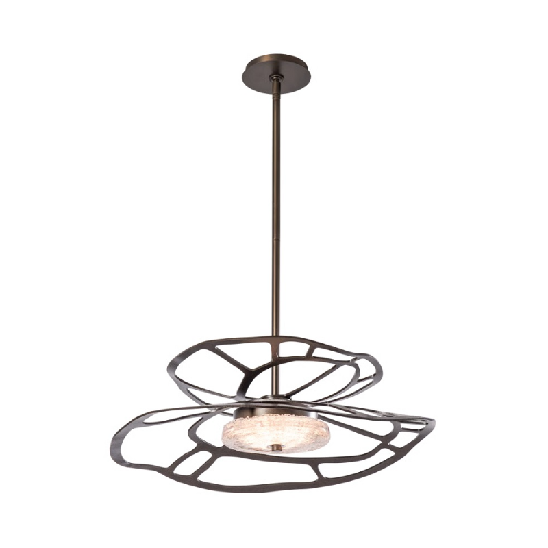 Hubbardton Forge 131001 Muse 1-lt 23" LED Pendant - Dark Smoke