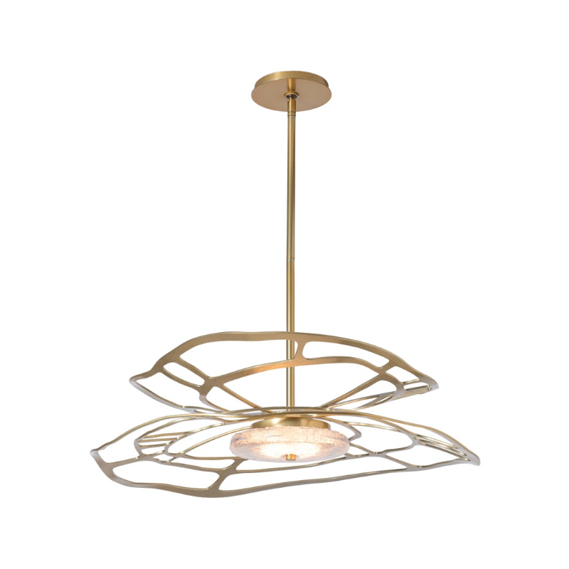 Hubbardton Forge 131002 Muse 1-lt 31" LED Large Pendant - Modern Brass