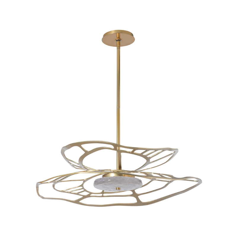 Hubbardton Forge 131002 Muse 1-lt 31" LED Large Pendant - Modern Brass
