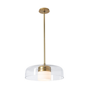 Hubbardton Forge 131003 Sora 1-lt 18" Pendant - Modern Brass