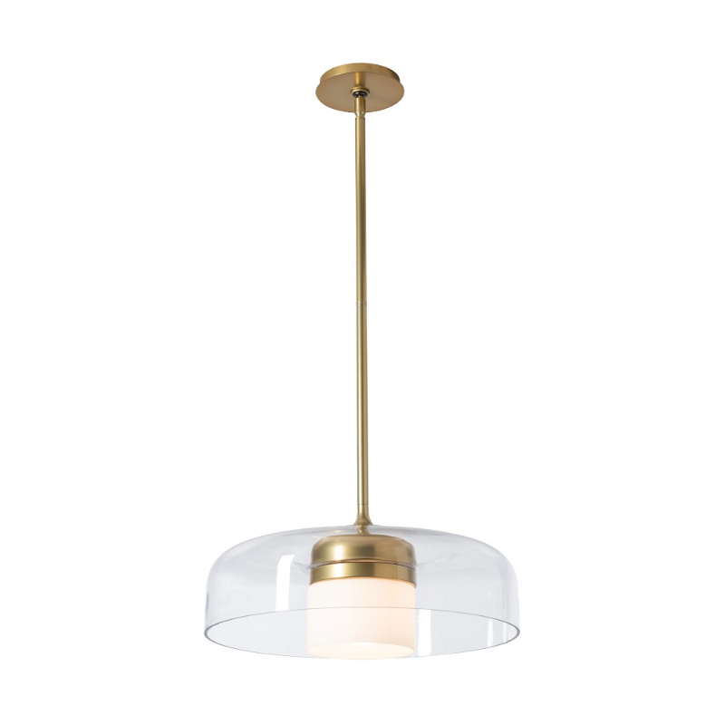 Hubbardton Forge 131003 Sora 1-lt 18" Pendant - Modern Brass