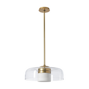 Hubbardton Forge 131003 Sora 1-lt 18" Pendant - Modern Brass