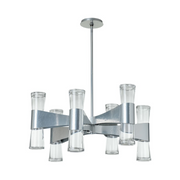 Hubbardton Forge 131008 Bellis 12-lt 33" LED Round Chandelier - Sterling