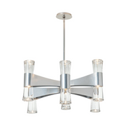 Hubbardton Forge 131008 Bellis 12-lt 33" LED Round Chandelier - Sterling