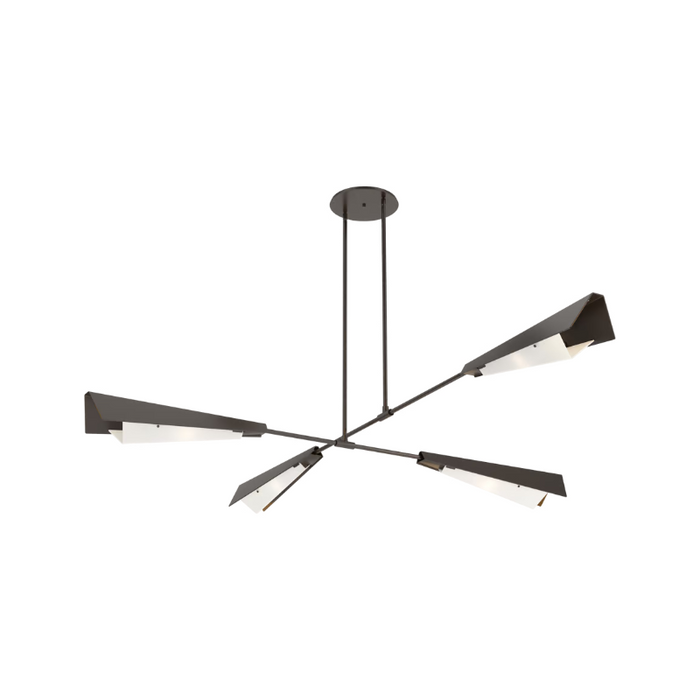 Hubbardton Forge 131010 Vertex 4-lt 92" Pendant/Semi-Flush - Oil Rubbed Bronze