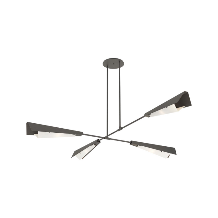 Hubbardton Forge 131010 Vertex 4-lt 92" Pendant/Semi-Flush - Natural Iron