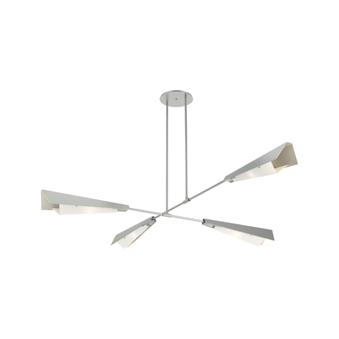 Hubbardton Forge 131010 Vertex 4-lt 92" Pendant/Semi-Flush - Vintage Platinum