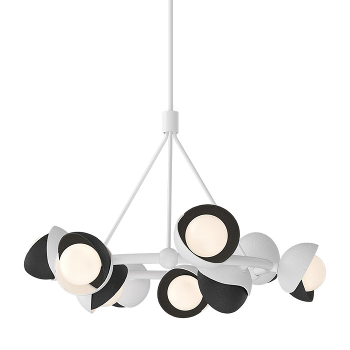 Hubbardton Forge 131068 Brooklyn 9-lt 32" Pendant, Black Accent