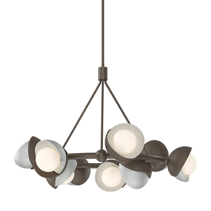 Hubbardton Forge 131068 Brooklyn 9-lt 32" Pendant, Vintage Platinum Accent