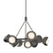 Hubbardton Forge 131068 Brooklyn 9-lt 32" Pendant, Bronze Accent