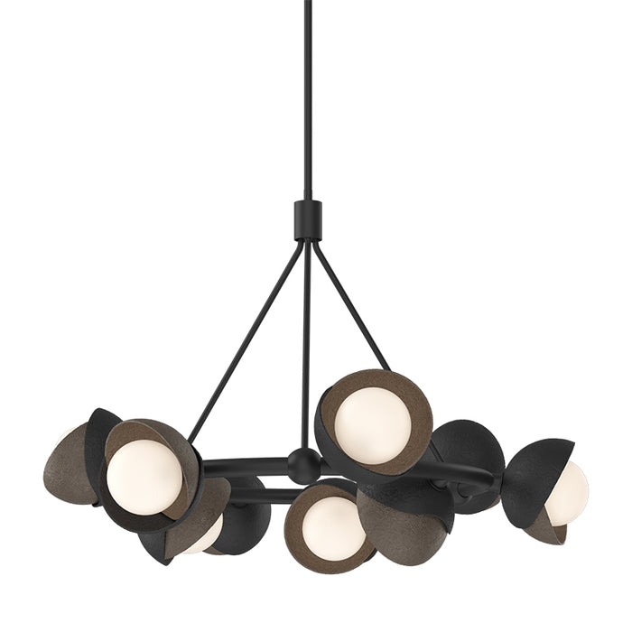 Hubbardton Forge 131068 Brooklyn 9-lt 32" Pendant, Bronze Accent