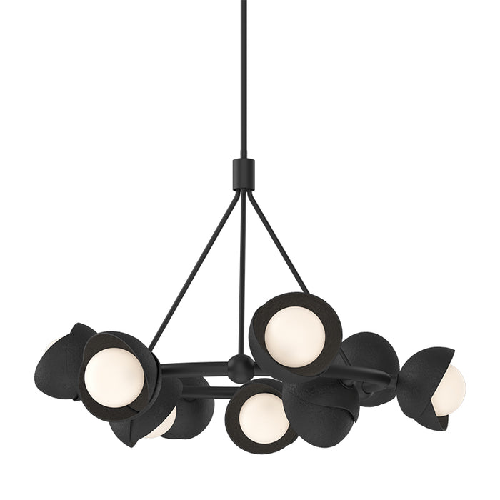 Hubbardton Forge 131068 Brooklyn 9-lt 32" Pendant, Black Accent