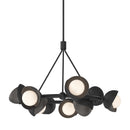 Hubbardton Forge 131068 Brooklyn 9-lt 32" Pendant, Oil Rubbed Bronze Accent