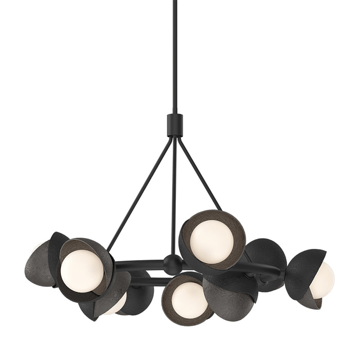 Hubbardton Forge 131068 Brooklyn 9-lt 32" Pendant, Oil Rubbed Bronze Accent