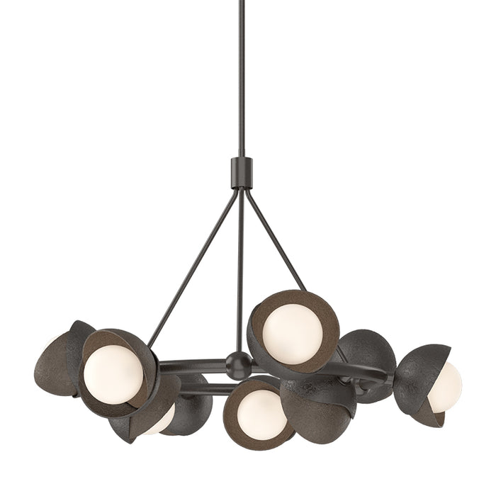 Hubbardton Forge 131068 Brooklyn 9-lt 32" Pendant, Bronze Accent