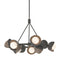 Hubbardton Forge 131068 Brooklyn 9-lt 32" Pendant, Bronze Accent