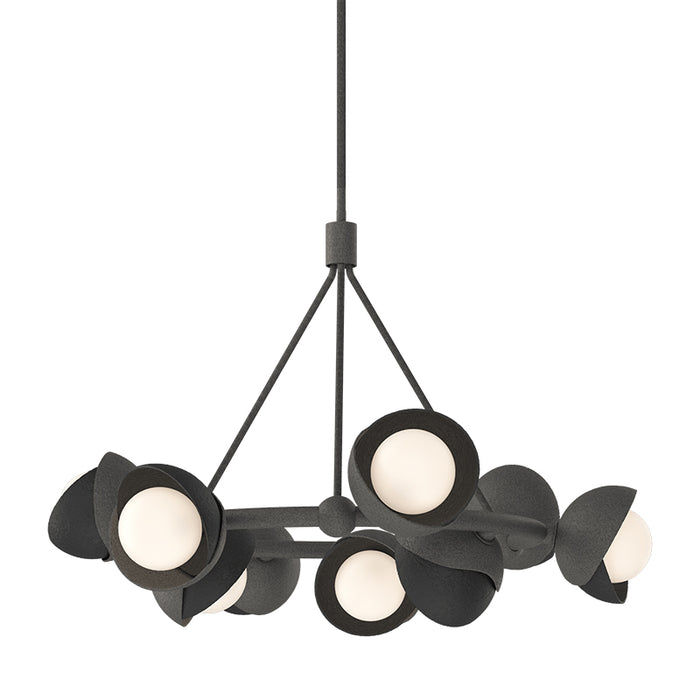 Hubbardton Forge 131068 Brooklyn 9-lt 32" Pendant, Black Accent